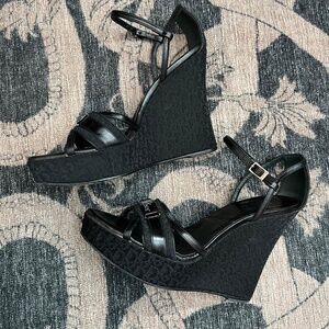 Dior Diorissimo black wedge heel 💍